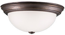  16248 - Laredo - 1-Light White Glass Ceiling Dome - RB